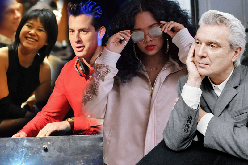 Grammy nominees include (L-R): Yuja Wang, Mark Ronson, H.E.R; and David Byrne. Grammy nominees include (L-R): Yuja Wang, Mark Ronson, H.E.R; and David Byrne.