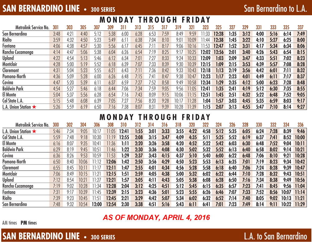 metrolink train schedule metrolink train schedule
