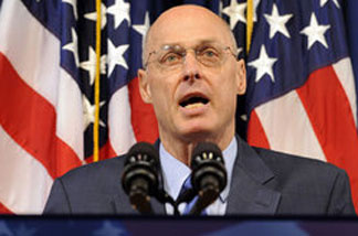 Then-Treasury Secretary Henry Paulson speaks on Sept. 7, 2008, during a news conference on the bailout of mortgage giants Fannie Mae and Freddie Mac. Paulson has written a memoir recounting key moments of the financial crisis.