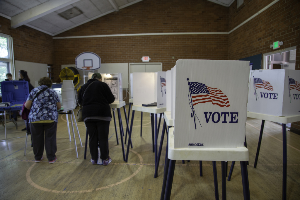 Primary Election Polling Place Residents of Boyle Heights vote in the primary election on Tuesday, June 5, 2018.