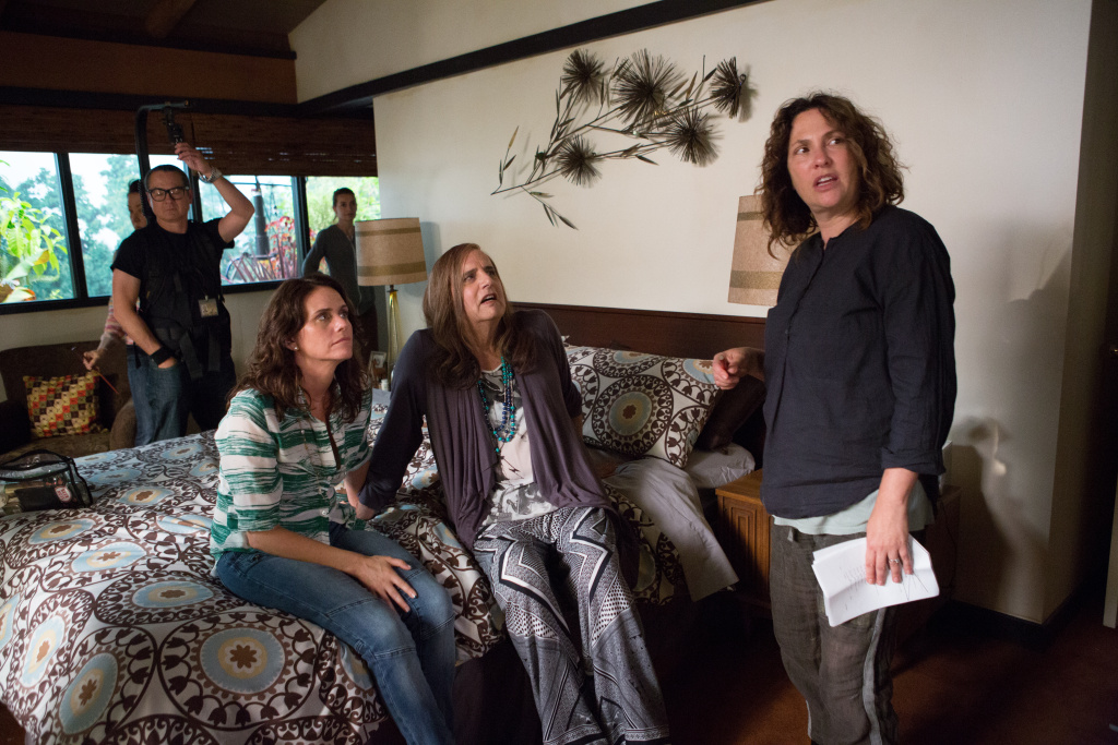 Jill Soloway with cast and crew on set of 501B6259.CR2