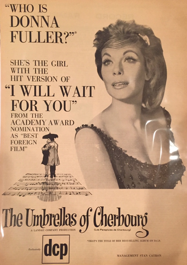 Donna Fuller magazine ad An ad featuring Donna's version of hit song