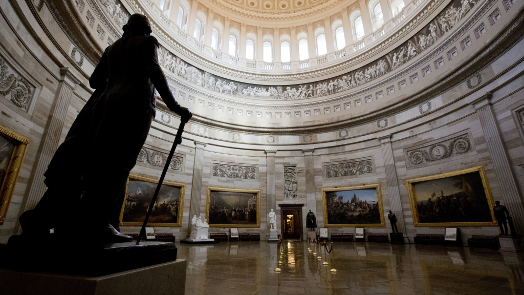 The U.S. Capitol Rotunda stands empty on Monday, a result of the partial government shutdown. The shutdown has affected the administration of the Violence Against Women Act, which expired Friday at midnight. The U.S. Capitol Rotunda stands empty on Monday, a result of the partial government shutdown. The shutdown has affected the administration of the Violence Against Women Act, which expired Friday at midnight.