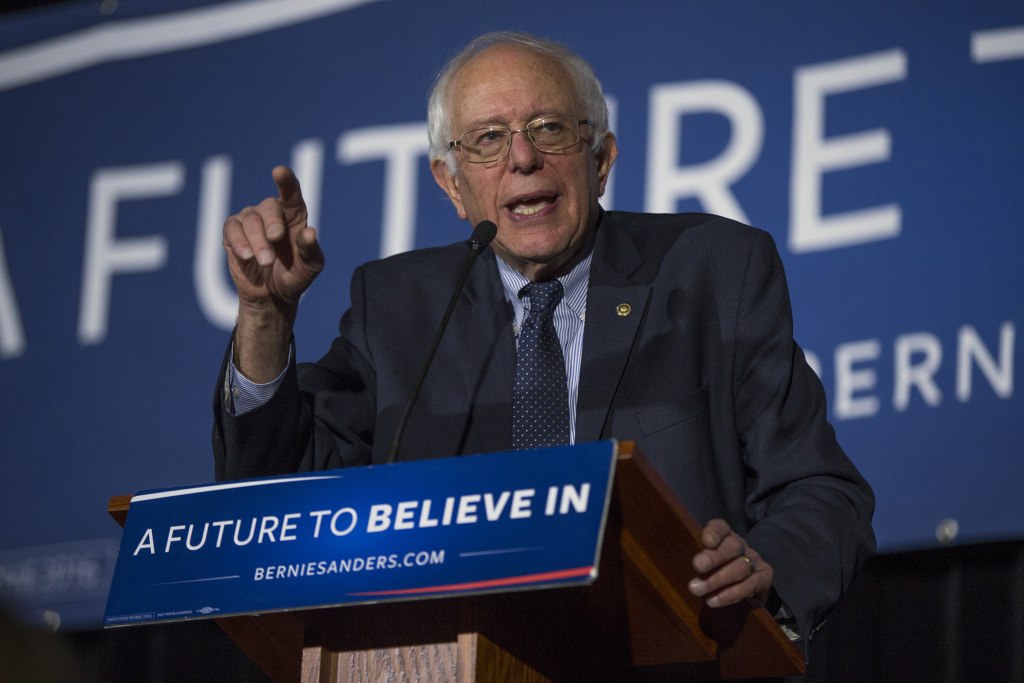 Democratic presidential candidate Bernie Sanders speaks during a town hall at the University of South Carolina. Sanders promotes the idea of free college education for all. Democratic presidential candidate Bernie Sanders speaks during a town hall at the University of South Carolina. Sanders promotes the idea of free college education for all.