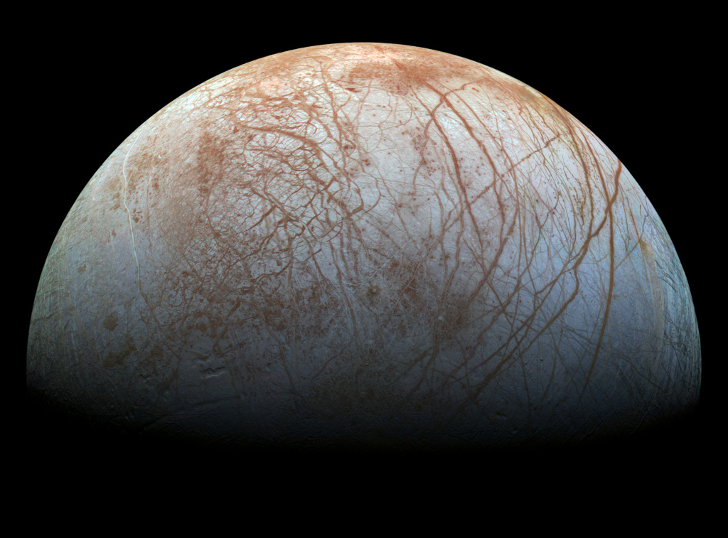 Jupiter's moon Europa. Jupiter's moon Europa.
