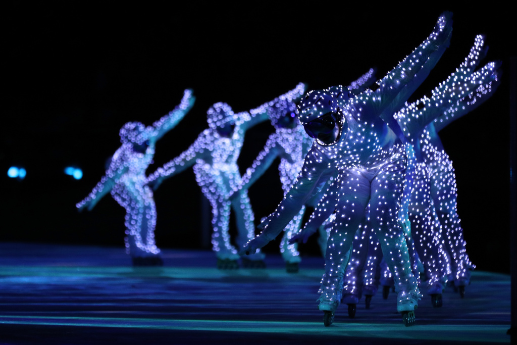 2018 Winter Olympic Games - Closing Ceremony Entertainers perform during the Closing Ceremony of the Pyeongchang 2018 Winter Olympic Games on February 25, 2018 in Pyeongchang, South Korea.