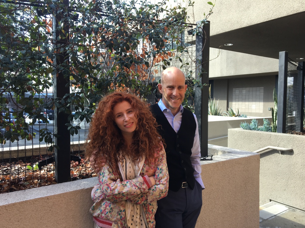 Director Alma Har'el and The Frame host John Horn. Director Alma Har'el and The Frame host John Horn.