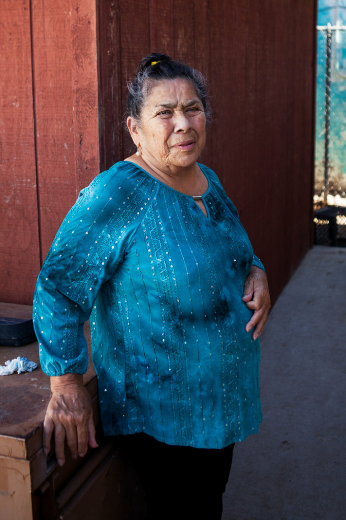 Palma's mother, Rita, stands outside the family's house in El Paso. She says her son was born in Ciudad Juárez, Mexico, because she did not have enough money to give birth at an American hospital. Palma's mother, Rita, stands outside the family's house in El Paso. She says her son was born in Ciudad Juárez, Mexico, because she did not have enough money to give birth at an American hospital.