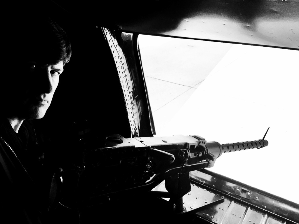 John Rabe aboard the Collings Foundation's B-24, the last still flying John Rabe aboard the Collings Foundation's B-24, the last still flying