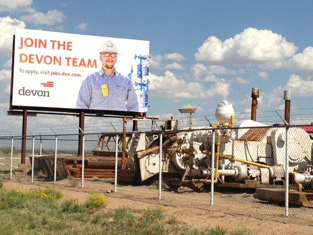 Fronteras Industry giants have these recruiting billboards scattered across southeast New Mexico.