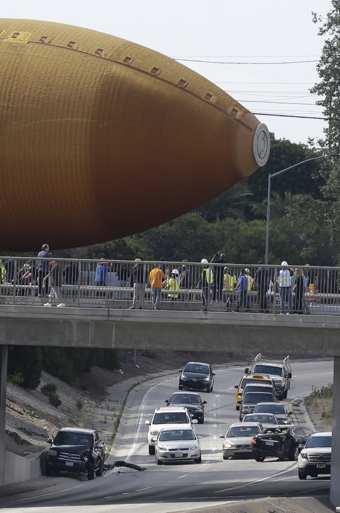 Slideshow Massive NASA fuel tank cruises through Los Angeles 89.3 KPCC