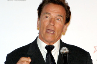 California Governor Arnold Schwarzenegger on January 13, 2010 in Los Angeles, California.