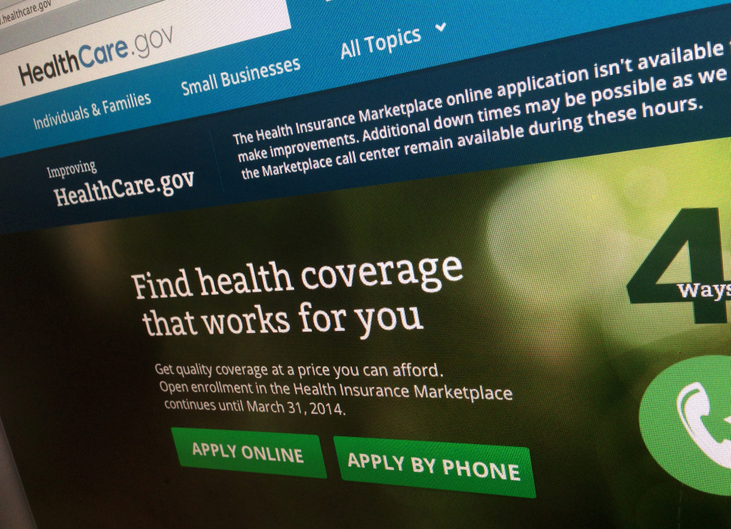 The HealthCare.gov website. The HealthCare.gov website.