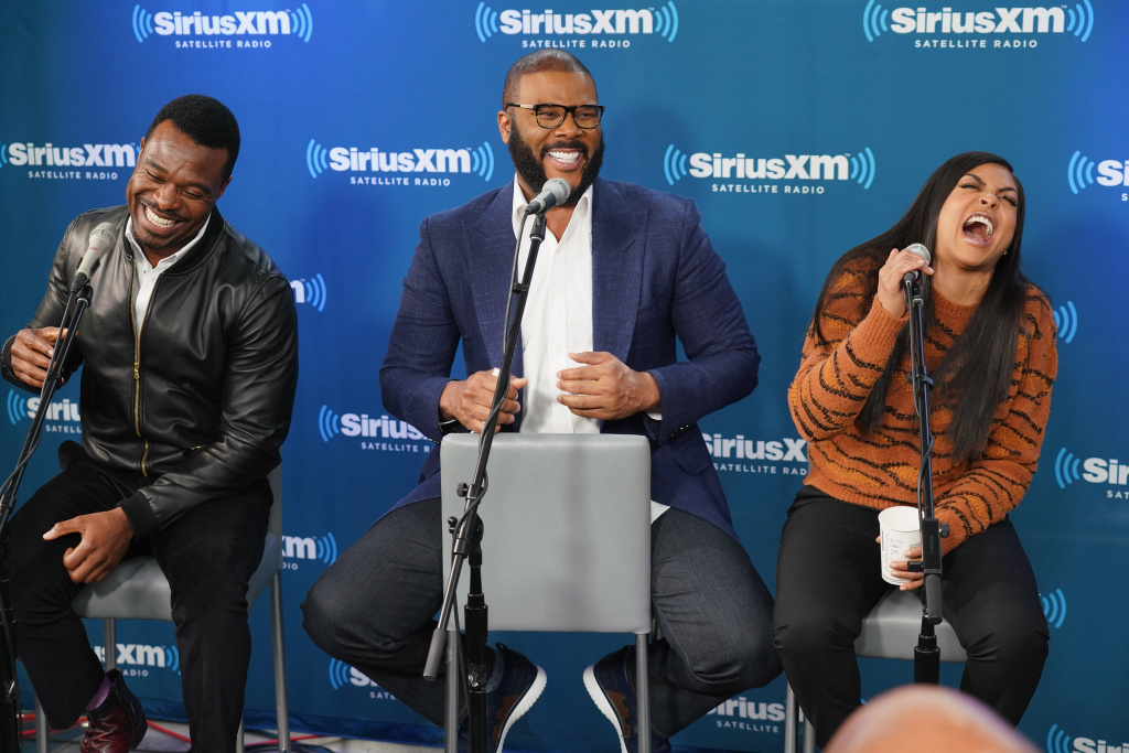 Hoda Kotb Hosts A Live SiriusXM Event With Taraji P. Henson, Tyler Perry And The Cast Of Lyriq Bent, Tyler Perry and Taraji P. Henson take part in a live SiriusXM event with Taraji P. Henson, Tyler Perry and the cast of