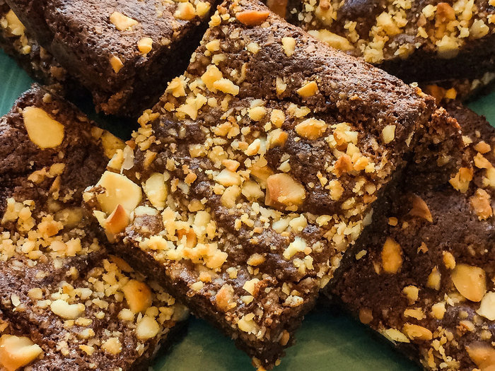 In Genevieve Ko's blondies, macadamia nuts take the place of butter and flour In Genevieve Ko's blondies, macadamia nuts take the place of butter and flour