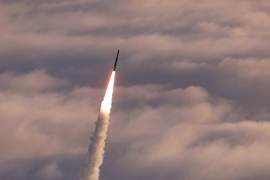 The U.S. Supreme Court will decide whether to reinstate a man's conviction for protesting outside Vandenberg Air Force Base in Southern California. (File photo: An unarmed Minuteman II intercontinental ballistic missile launches from Vandenberg Air Force Base, California. Photo by USAF/Getty Images) The U.S. Supreme Court will decide whether to reinstate a man's conviction for protesting outside Vandenberg Air Force Base in Southern California. (File photo: An unarmed Minuteman II intercontinental ballistic missile launches from Vandenberg Air Force Base, California. Photo by USAF/Getty Images)