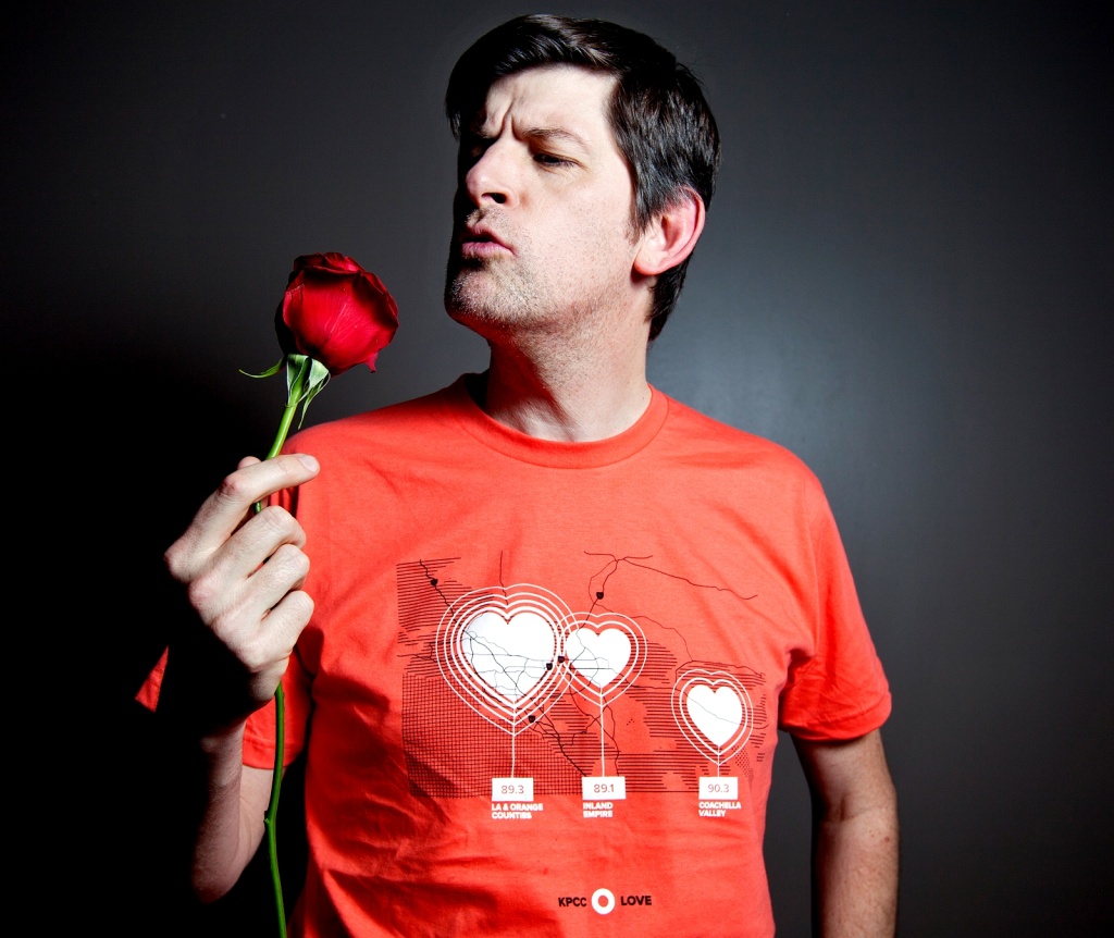 Off-Ramp host John Rabe with the new #kpcclove t-shirt. Off-Ramp host John Rabe with the new #kpcclove t-shirt.