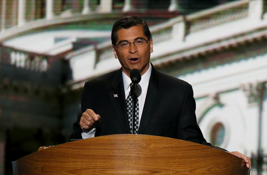 Obama Accepts Nomination On Final Day Of Democratic National Convention Democratic Caucus Vice Chair U.S. Rep. Xavier Becerra (D-CA) speaks on stage during the final day of the Democratic National Convention at Time Warner Cable Arena on September 6, 2012 in Charlotte, North Carolina. The DNC, which concludes today, nominated U.S. President Barack Obama as the Democratic presidential candidate.