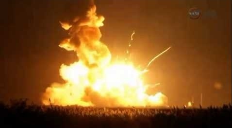 Antares Rocket explodes! NASA's Antares unmanned rocket exploded just after takeoff Tuesday.