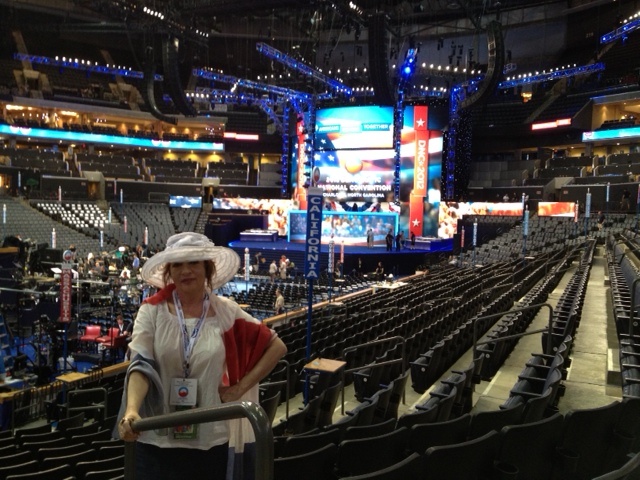 Patt Morrison at the Time Warner Cable Arena for the DNC KPCC's Patt Morrison at the Time Warner Cable Arena in Charlotte, North Carolina where the 2012 Democratic National Convention will be held.