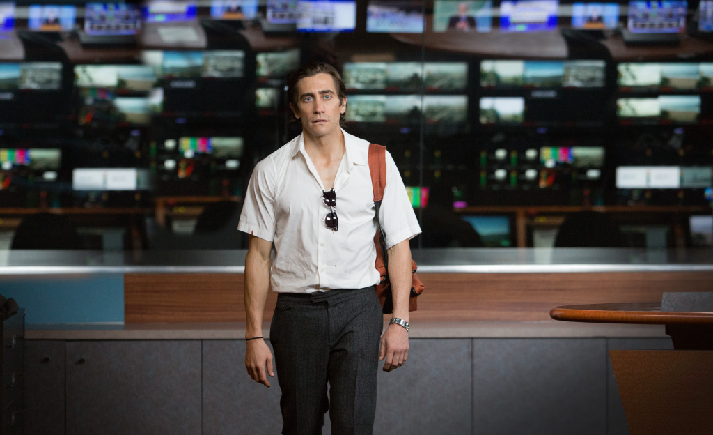 Nightcrawler Jake Gyllenhaal as Lou Bloom in