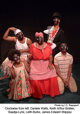 Neighbors actors, clockwise from left: Daniele Watts, Keith Arthur Bolden, Baadja-Lyne, Leith Burke, James Edward Sheppey