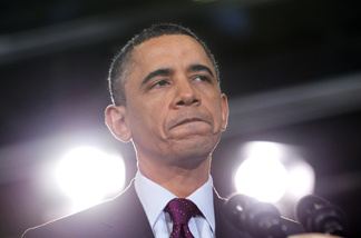 US President Barack Obama speaks at a town hall meeting on the national debt and deficit April 19, 2011 at the Northern Virginia Community College in Annandale, Virginia.