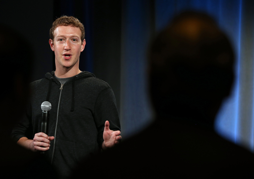 Facebook Announces New Launcher Service For Android Phones Facebook CEO Mark Zuckerberg speaks during an event at Facebook headquarters on April 4, 2013 in Menlo Park, California.