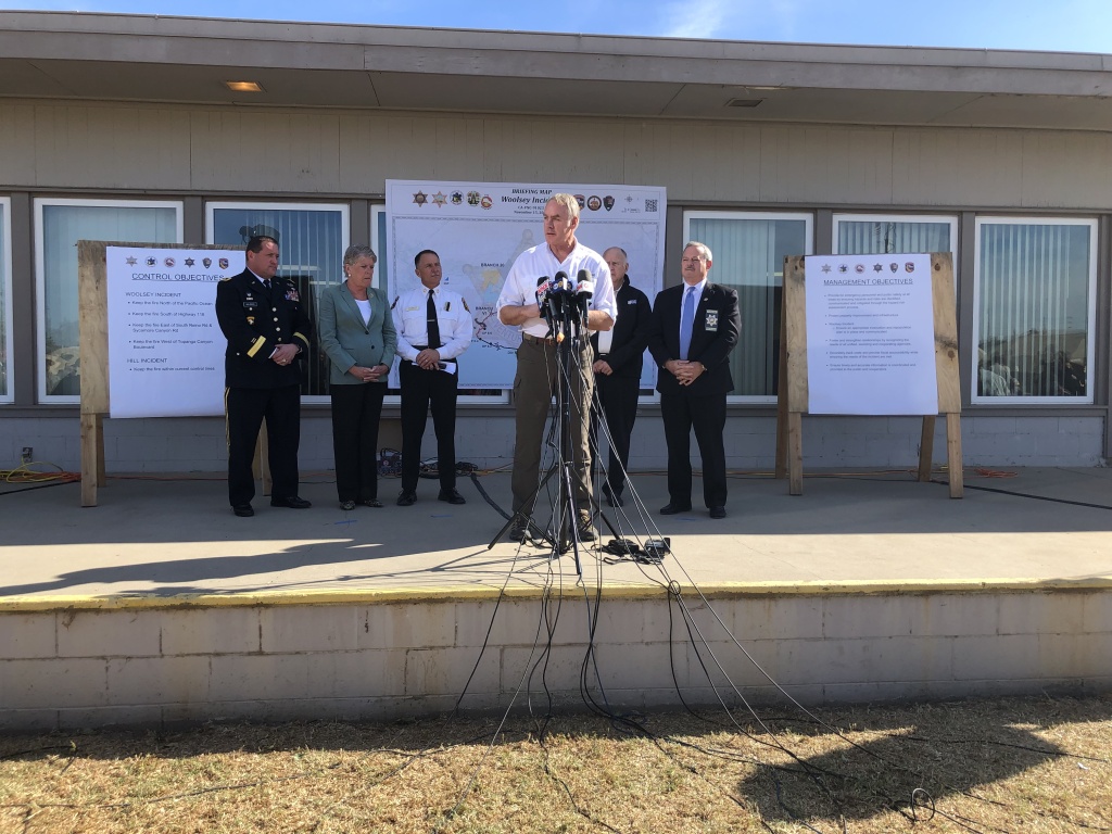 Secretary Zinke said now is not the time to point fingers during Thursday's wildfire press conference. Secretary Zinke said now is not the time to point fingers during Thursday's wildfire press conference.