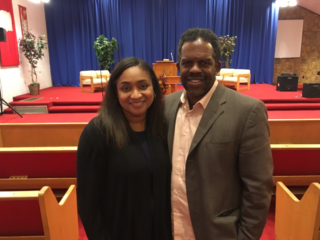 Jessica Tom Alexander San Bernardino Shooting Thomas Alexander, Jr., right, is a cousin of Karen Elaine Smith, the teacher killed at North Park Elementary School in San Bernardino on Mon., April 10, 2017. Jessica Alexander, left, is Tom's wife and the senior pastor at Grace Chapel of San Bernardino, where Smith served as worship director in 2012 and 2013.