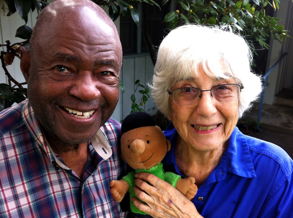 Ken Kelly, Harriet Glickman, and Franklin, the first black peanuts character. Kelly and Glickman wrote to Charles Schulz and convinced him to include a black character. Ken Kelly, Harriet Glickman, and Franklin, the first black peanuts character. Kelly and Glickman wrote to Charles Schulz and convinced him to include a black character.
