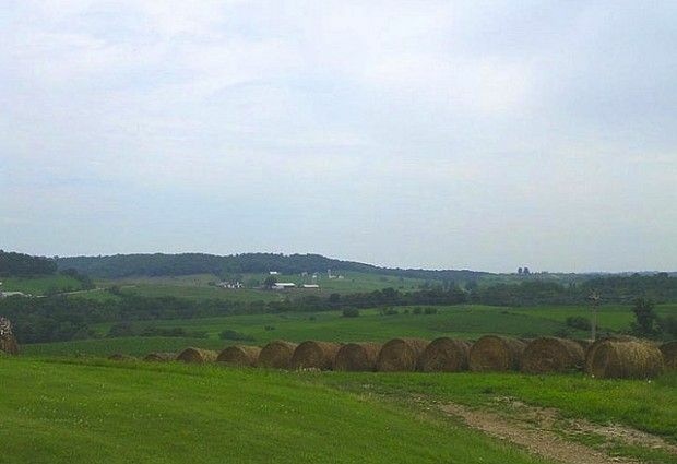 What we think of when we think of Iowa? Farm fields near the Mississippi, May 2007