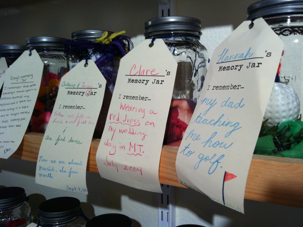 Memory Jars Some of the memory jars created by visitors to the Santa Cruz Museum of Art & History.