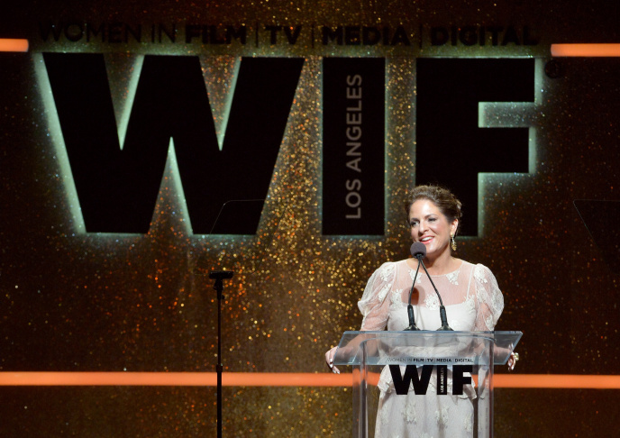 Our women in film panel: Betty Thomas, Angela Robinson, Catherine Hardwicke and Cathy Schulman.