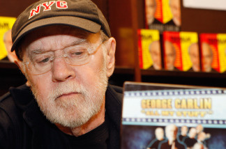 File photo of George Carlin promoting his new book 'All My Stuff' at Barnes and Noble December 11, 2007 in Los Angeles, California.