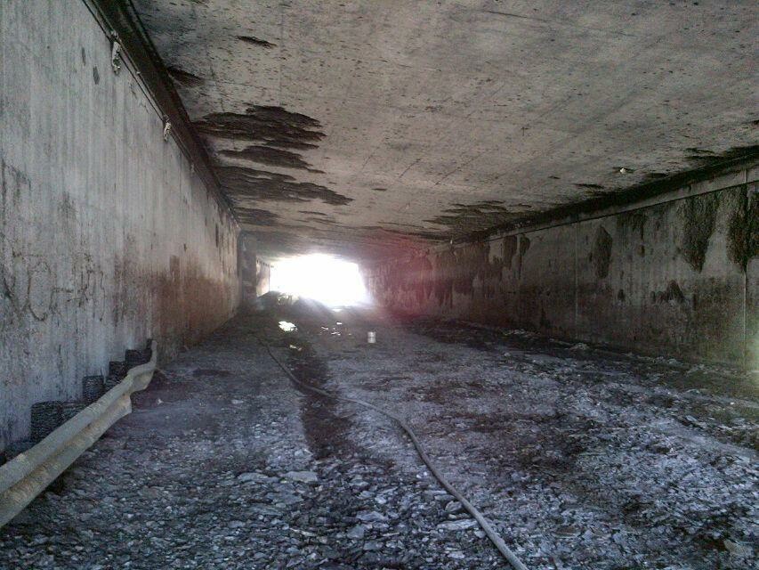 Truck collisions can cause infrastructure damage in the millions. The tunnel at the 5 and 2 freeway interchange was heavily damaged after a tanker caught fire Saturday, July 13, 2013. Rebuilding following the crash cost $16.5 million. Truck collisions can cause infrastructure damage in the millions. The tunnel at the 5 and 2 freeway interchange was heavily damaged after a tanker caught fire Saturday, July 13, 2013. Rebuilding following the crash cost $16.5 million.