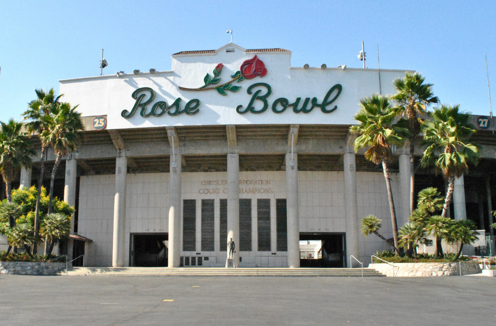 Rose Bowl Renovation The Rose Bowl is one of three bowls already selected for the six-bowl semifinal rotation for the new College Football Playoff, the postseason system for the college football championship. Officials are expected to decide where the first championship game will be held on Jan. 12, 2015.