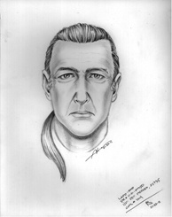 Police released a composite sketch of a man they believe shot at a school officer near El Camino High School in Woodland Hills on Wednesday, Jan. 19, 2011. He is in his mid- to late-40s, 5-foot-9 to 5- foot-10 with long grayish hair pulled into a ponytail. He was last seen wearing blue jeans with a dark-colored bomber jacket or sweatshirt, and he was carrying a handgun described as 9mm semiautomatic, according to Los Angeles police.
