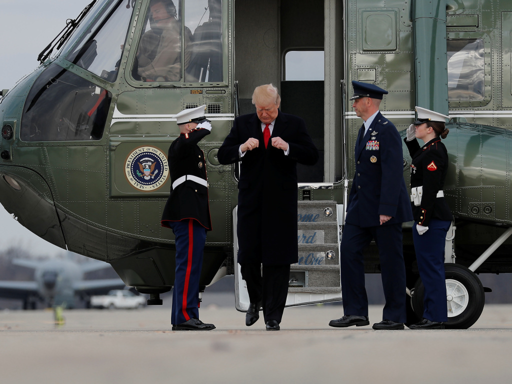 President Trump arrives to board Air Force One at Joint Base Andrews in Maryland on Dec. 22. Openly transgender people will be allowed to enlist in the military starting Monday after the White House decided not to appeal. President Trump arrives to board Air Force One at Joint Base Andrews in Maryland on Dec. 22. Openly transgender people will be allowed to enlist in the military starting Monday after the White House decided not to appeal.