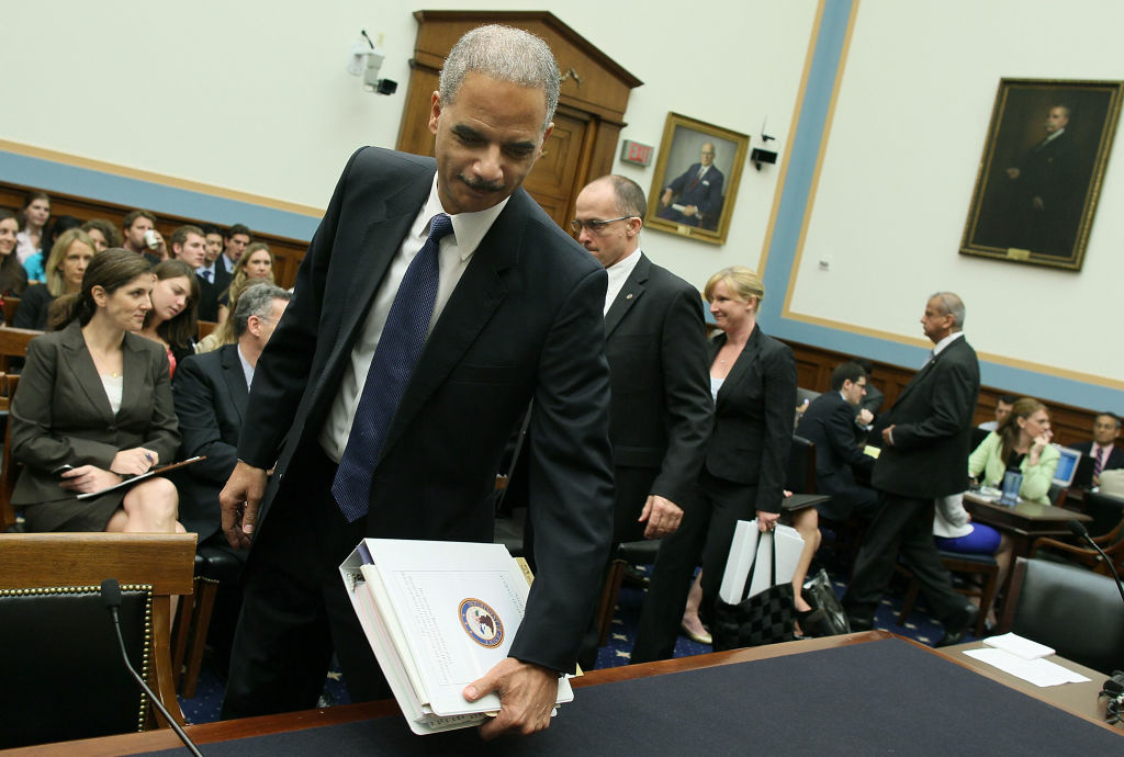 Eric Holder Testifies Before House Judiciary Committee Attorney General Eric Holder arrives at a House Judiciary Committee hearing at a House Judiciary Committee hearing on Capitol Hill, June 7, 2012 in Washington, DC. Oversight members will be hearing testimony on the initiatives of the U.S. Department of Justice.