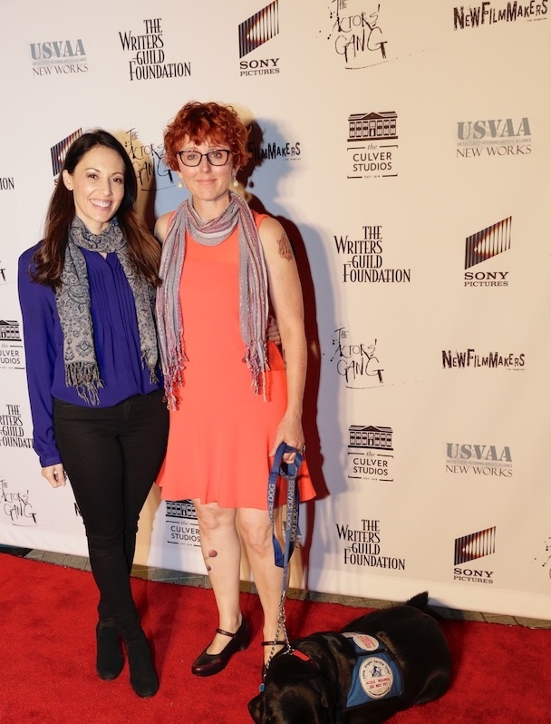 Stephanie Maura Sanchez (left) and Sylvia Bowersox (right) at the US Veterans’ Artists Alliance's New Works Presentation.