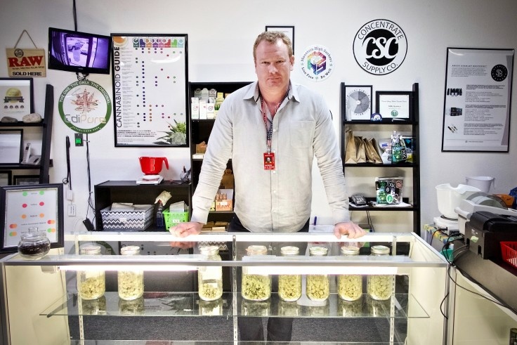 Andrew Heaton runs the medical marijuana dispensary WTJ MMJ Supply in Colorado. Andrew Heaton runs the medical marijuana dispensary WTJ MMJ Supply in Colorado.