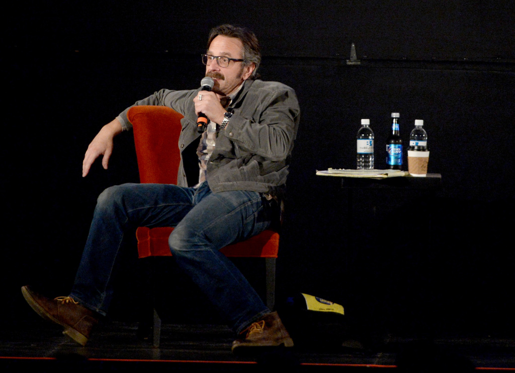 Bud Light Presents Wild West Comedy Festival - WTF Podcast With Vince Vaughn Marc Maron performs during the Bud Light Presents Wild West Comedy Festival - Marc Maron: WTF Podcast With Vince Vaughn at the Belcourt Theatre on May 15, 2014 in Nashville, Tennessee.