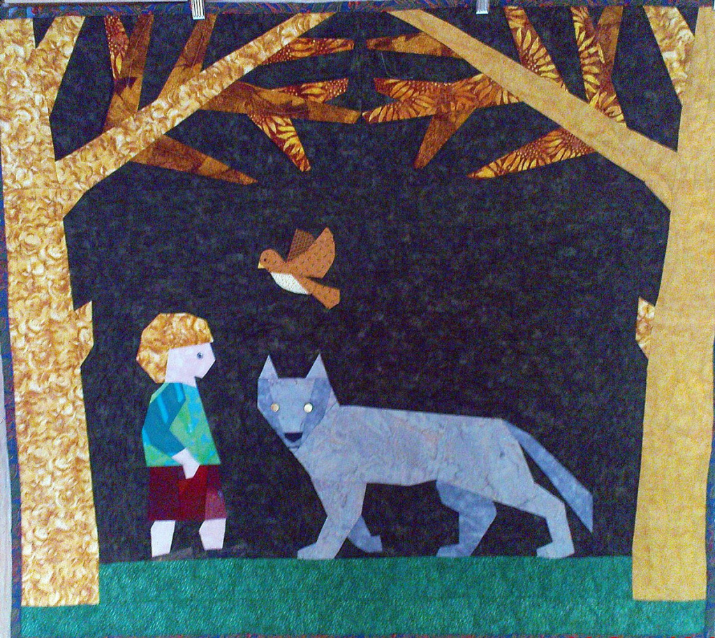 "Peter and the Wolf" quilt
