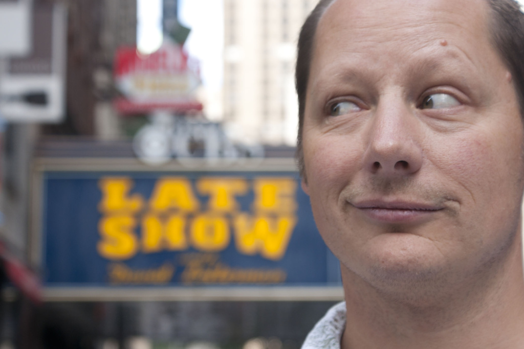 Comedian Steve Mazan, who attempts to appear on “The Late Show with David Letterman,”after learning he has cancer. His struggle is the subject of the film “Dying to do Letterman.”
Comedian Steve Mazan, who attempts to appear on “The Late Show with David Letterman,”after learning he has cancer. His struggle is the subject of the film “Dying to do Letterman.”