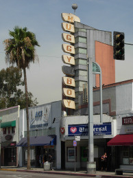 Mercer 5365 Another old theatre, now a church. We have no idea what “Huggy Boy” means.