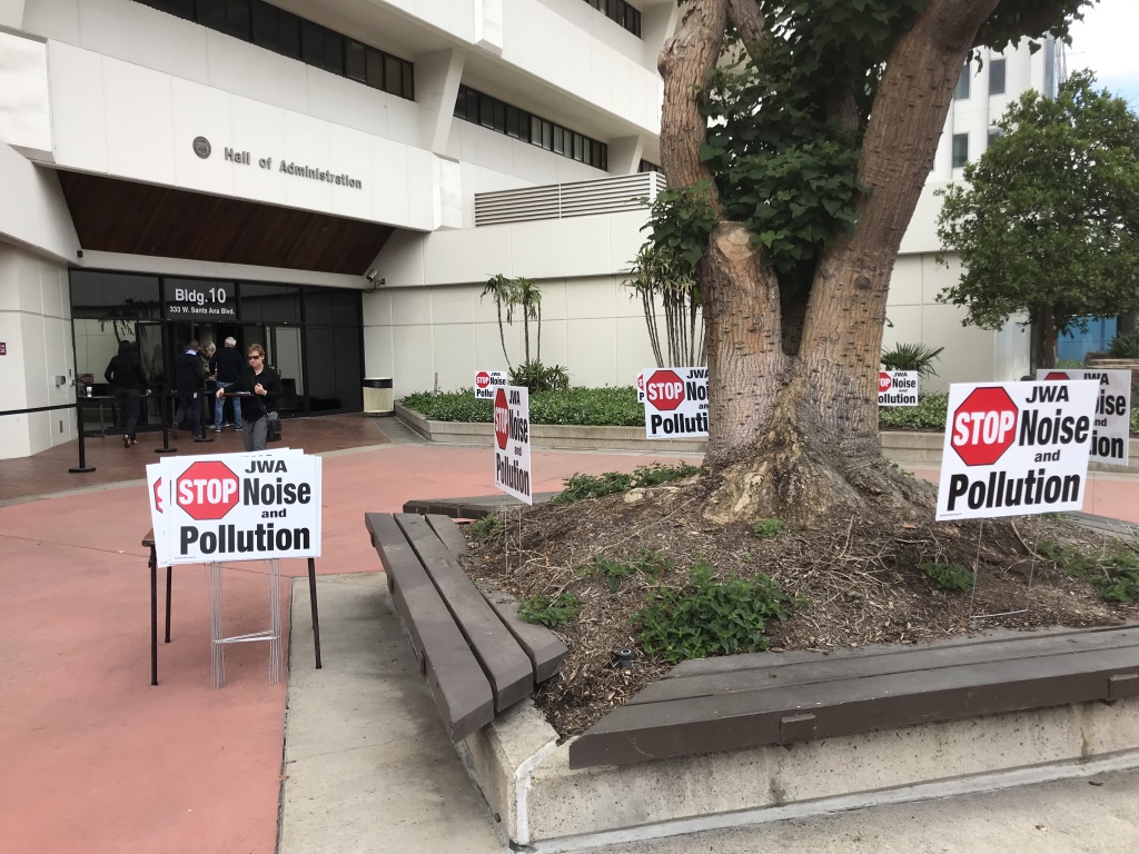 John Wayne Airport, Orange County Residents of Newport Beach and other cities near John Wayne Airport complain about increased noise and pollution from large, private jets.