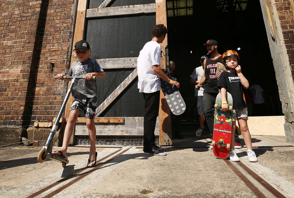 Around MADE Sydney Skateboarders and children attend MADE Sydney at Carriageworks on November 13, 2016 in Sydney, Australia.