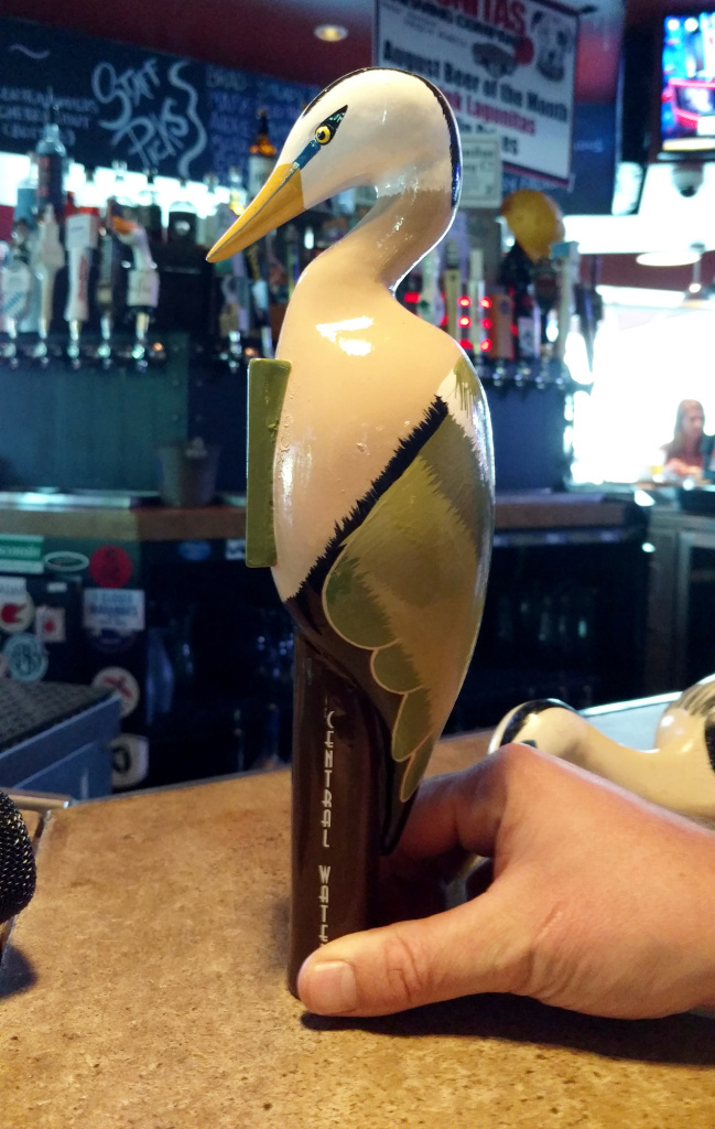 stubbys-2_enl-aecee8386e0313185655b8ba8f5b88fba736660b-s1400.jpg A heron-shaped beer tap at Stubby's GastroGrub in Milwaukee, Wis.