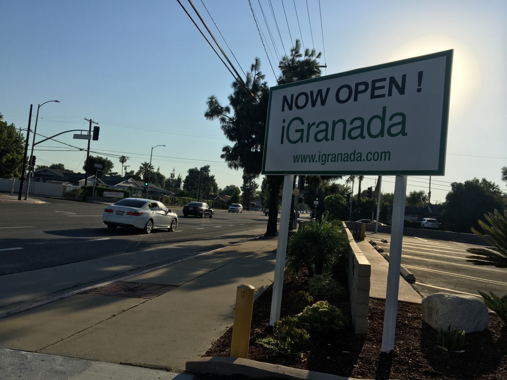iGranada Sign A sign advertising Granada Hills Charter High School's